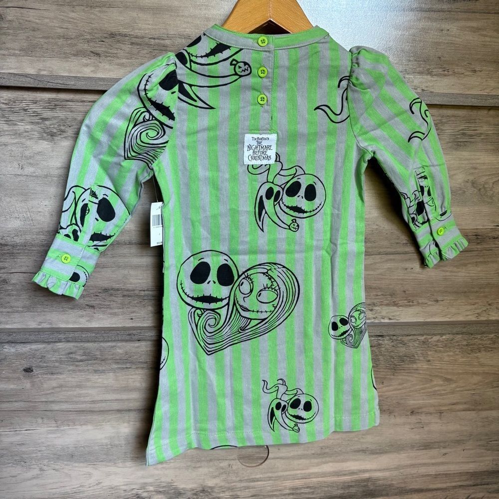 Disney Girls 2T Nightmare Before Christmas Jack Skellington Dress Halloween